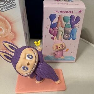 Lazy Yoga Purple Figurine
